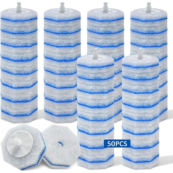 50 Pcs Toilet Wand Refill Compatible with Clorox Toilet Wand Refill