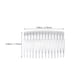 thumbnail image 3 of 10pcs plástico transparente pinza para el cabello peines peines laterales para el cabello insertar peines para mujer dama, 3 of 7