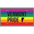 thumbnail image 1 of Vermont Pride Flag License Plate Tag Vanity Novelty Metal | UV Printed Metal | 6-Inches By 12-Inches | Car Truck RV Trailer Wall Shop Man Cave | VLP679, 1 of 1