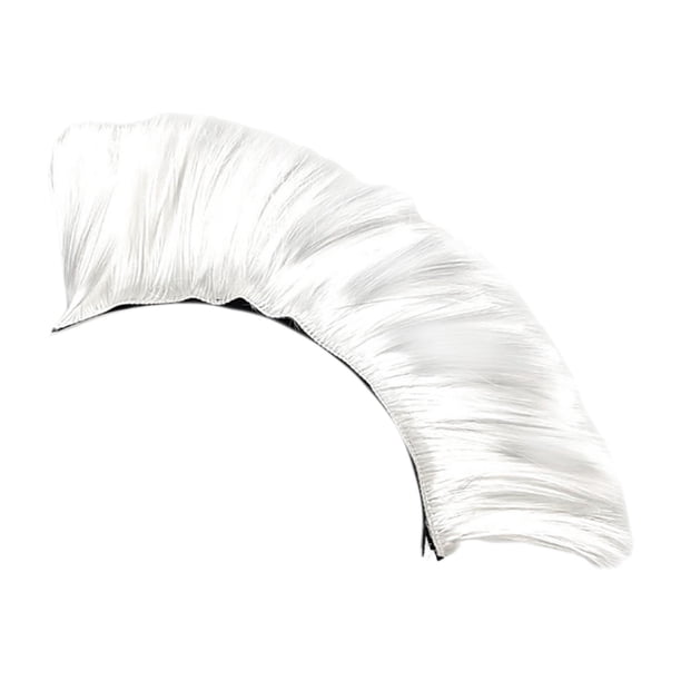 Decoración de casco, casco de snowboard, pelele para el pelo de halcón para celebración de bodas blanco
