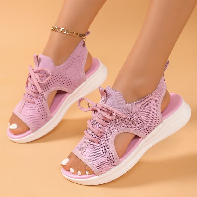 Pisexur Women Walking Sandals Arch Support Orthotic Comfortable Plantar Fasciitis Sandals Non-slip Casual Open Toe Sport Sandals for Athletic Summer Beach