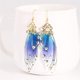 thumbnail image 2 of Pendientes Largos Coloridos Con Alas De Cigarra, Pendientes De Cristal Con Alas De Mariposa Transparentes Para Novia Para Mujer matsuzay AP005642-00, 2 of 6