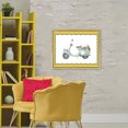 thumbnail image 3 of Stupell Industries Eclectic Blue Vespa with Yellow Border Gold Floating Frame Canvas Art, 31 x 25, by Lanie Loreth, 3 of 8