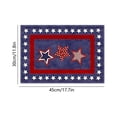 thumbnail image 3 of Uuiauoio Retro Stars Stripes Patriotic Placemats, Memorial Day Independence Day Table Mats for Holiday Party Kitchen Dining Room Decoration, 3 of 6