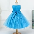 thumbnail image 2 of Kids Girls Flower Lace Wedding Bridesmaid Party Grown Princess Dress, 3-10Y, 2 of 5