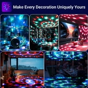 DAYBETTER Disco Ball Decor Strobe LED Party Lights,8 Modes Disco DJ Lights for Parties Decorations Home Dance,Sound Activated
