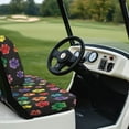thumbnail image 4 of POLERO Color Dog Paws Print Golf Seat Covers for Cart Universal Fit Ezgo Txt Golf Cart Front and Rear Seat Cushion Cover Breathable All Seasons Pet Lovers Decorations, 4 of 8