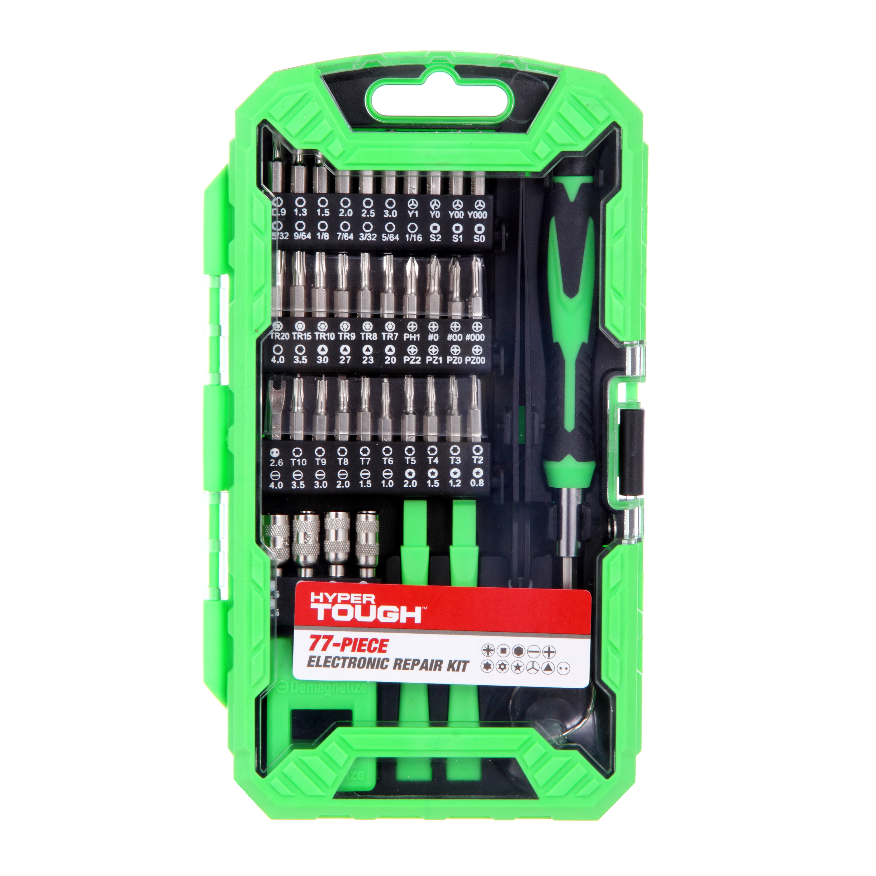 Hyper Tough 77 Piece Computer Repair Kit with Precision Bits and Storage Case TS85134A - image 4 of 9