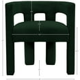thumbnail image 3 of Meridian Furniture Athena Green Boucle Fabric Accent/Dining Chair, 3 of 5