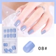 thumbnail image 1 of Uñas postizas a presión, regalo para mujer, kit de manicura extraíble, uñas postizas que se pueden usar con parches de colores, 1 ml de pegamento para uñas., 1 of 2