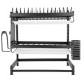 thumbnail image 2 of LAFGUR 2 Tier Stainless Steel Plate Dish Cutlery Drainer Drying Rack Drip Tray Holder, 2 of 8