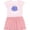 Pink With Stripes, variant on Inktastic I'm So Cute, I Must Be Greek Sunflower Greece Flag Girls Toddler Dress