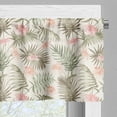 thumbnail image 3 of Ambesonne Palm Valance Pack of 2, Vintage Exotic Flowers Leaves, 54"X12", Eggshell Dusk, 3 of 5