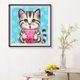 thumbnail image 4 of Cuadros Decorativos Lindo gato animal diamante dibujo redondo completo taladro rhinestone mosaico (a2522) Likrtyny embutido en tela, 4 of 9