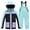 Black, variant on Girls Boys Ski Suit Two Pieces Snowboarding Outfit Full Zip Hoodie and Trousers Set Winter Thermal Waterproof Windproof Set Multicolor 3-4 Years