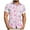 #021-Purple, variant on Handshe Men's Short Sleeve Button-Down Shirt with Valentine Print, Collared and Button Front for Casual and Dress Wears