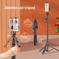 thumbnail image 1 of SUSUchens 1 Juego de Palo Selfie Inalámbrico Plegable Panorámico Rotación de 360 Grados Control Remoto Luz de Relleno Equilibrio Disparo Estable Varilla de Extensión de 1530 mm Palo Selfie, 1 of 8