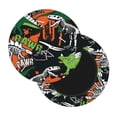 thumbnail image 2 of Bingfone12 Inch Padded Round Bar Stool Cover Cushion With Elastic Fabric Round Chair Seat - Dinosaur Skeleton, 2 of 7