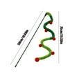 thumbnail image 3 of Qholemyo Extra Long Plush Strips Quiet Cute Cats Teasing Sticks Kitty Christmas Toys Pet Supplies Caterpillars Plush Balls Christmas Decor Christmas Decorations, 3 of 6