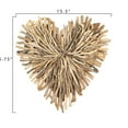 thumbnail image 4 of Creative Co-Op Driftwood Heart Shaped Wall Sculpture, 4 of 7
