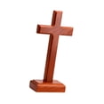 thumbnail image 4 of Cross Cross Catholic de madera Pascua, Tallado 3D, Decoración, Cristianos Religiosos Espirituales para la sala de estar Regalos de oficina, 4 of 9