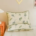 thumbnail image 3 of Move Over Green Floral Bedding Sets King Ball Fringe Pattern Microfiber Plants Duvet Cover Set No Filling, 3 of 10
