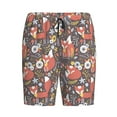 thumbnail image 4 of Gaeub Foxes Printed Men's Short Pajama Pants, Lightweight Lounge & Sleep Bottoms Keep You Cool - X-Large, 4 of 9