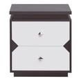thumbnail image 6 of Furniture of America Micah 2-Drawer End Table, Walnut and White, 6 of 8