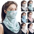 thumbnail image 2 of Limei Women Chiffon Neck Scarf Bandana Sun Protection Face Cover Chiffon Neck Gaiter, 2 of 6