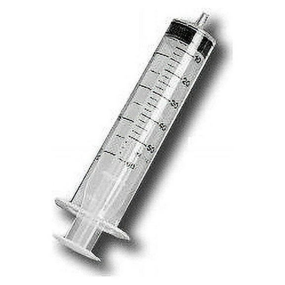 Exel 26301 Luer Slip Syringe, 50-60cc, With Cap, Eccentric (Pack of 2)