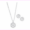 Jones New York Silver-Tone Snowflake and Earring Set