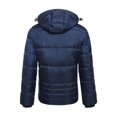 thumbnail image 5 of Rokka&Rolla Men's Heavyweight Hooded Puffer Jacket Bubble Coat, 5 of 8