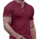 thumbnail image 5 of Playera Hombre Cuello Henley Casual Cómoda Manga Corta, 5 of 7