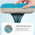 thumbnail image 3 of Window Screen Cleaning Brush 2-in-1 brush squeegee removes dust dirt water stains fast extendable rod for patio door porch screen cleaning home use, 3 of 8