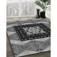 thumbnail image 3 of Ahgly Company Machine Washable Indoor Rectangle Transitional Dark Gray Area Rugs, 6' x 9', 3 of 7