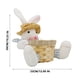 thumbnail image 3 of Plato de dulces de Pascua, canasta de conejito de Pascua, canasta de almacenamiento de dulces de Pascua, caja de regalo para decoración de mesa, regalo de Pascua, fácil de instalar y fácil de usar, 3 of 5