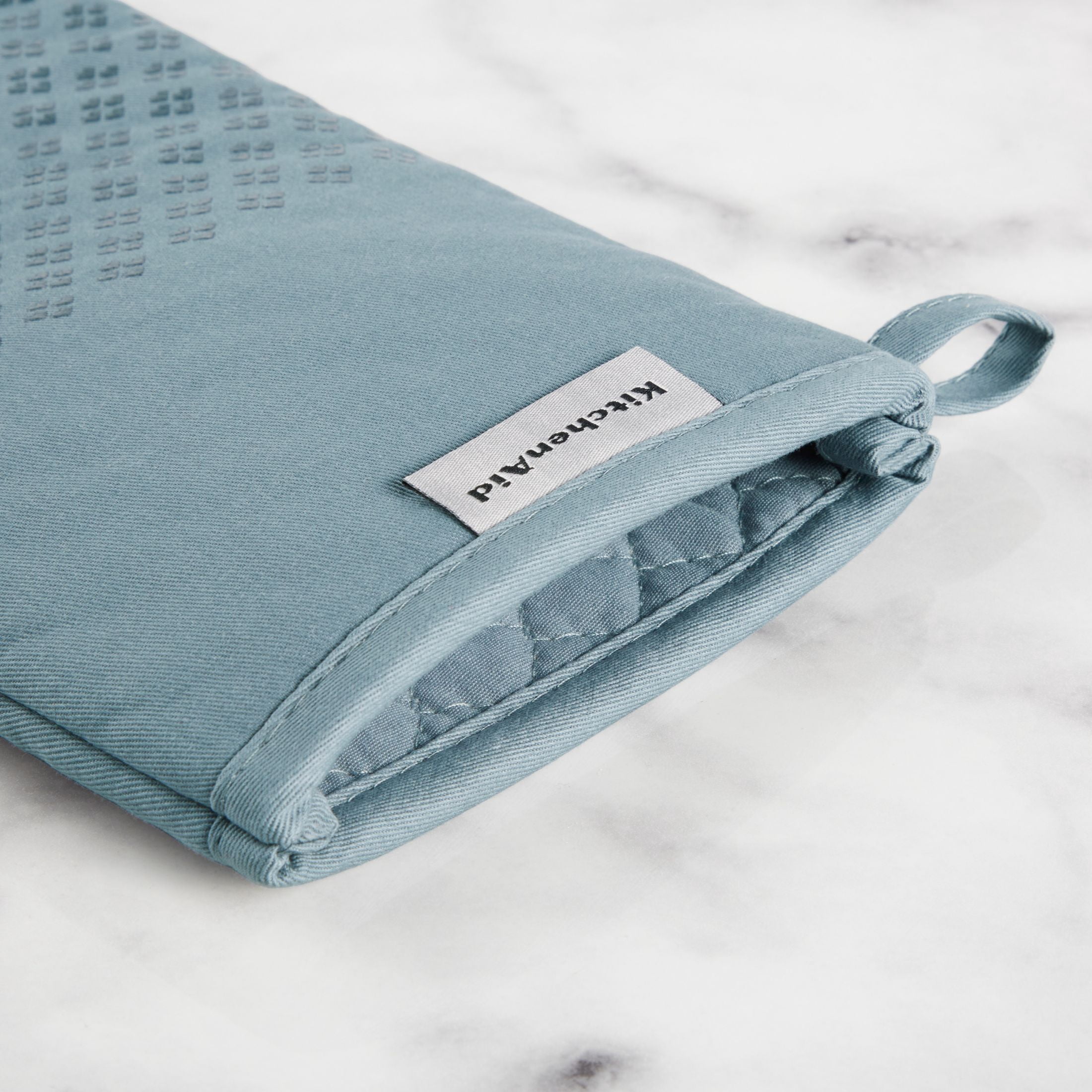 KitchenAid Asteroid Oven Mitt 2-Pack Set, Fog Blue, 7"x12.5"