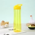 thumbnail image 3 of Water Bottle Outdoor Cup with Chug Lids,10.75 Inches Portable Drinkware Plastic Sports Bottle,Lightweight Leakproof Sports Bottle for Gym Travel Office and Daily Use,Yellow-1Pc, 3 of 5