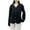 Black, variant on Womens Cardigan Button down Fleece Coat Crewneck Casual Long Sleeve Outwear Jackets with Pockets