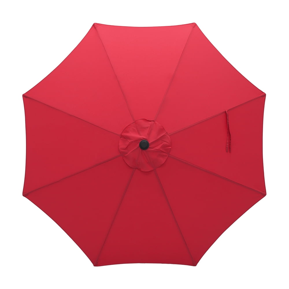 Abble Outdoor 10ft Crank and Tilt Patio Umbrella - Red