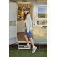 thumbnail image 6 of Cali1850 Women's XS~XL Long Sleeve Linen Like Relaxed Loose Fit Button Down Basic Shirt, 6 of 7