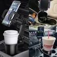 thumbnail image 5 of Car Cup Holder Expander with Phone Mount, 2 in 1 Automotive Cell Phone Drink Holder Adapter with Adjustable Base Long Gooseneck 360° Rotation, Fits Any Smartphones and Most Bottles, 5 of 6