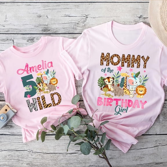 Wild One Family Matching Shirts, Birthday Girl, Safari Birthday, Family Safari Shirts Gift