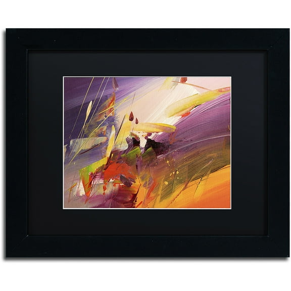 Trademark Fine Art "Midnight" Canvas Art by Ricardo Tapia, Black Matte, Black Frame