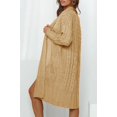 thumbnail image 3 of MURMUREY Women's Long Sleeve Cable Knit Open Front Cardigan Sweaters Chunky Sweater Coats, 3 of 6
