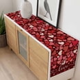 thumbnail image 4 of Valentine's Day Table Runner - 120 Inch Long, Kitchen Dining Table Runner Dresser Scarves, Love Heart Modern Art Romantic Farmhouse Decor for Coffee Tables Wedding Party Banquet, 4 of 8