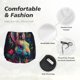 thumbnail image 4 of Balery Colorful Patterned Rabbit Pantalones cortos deportivos para mujer con forro y dos bolsillos, elásticos, para entrenamiento, gimnasio, yoga-Large, 4 of 7