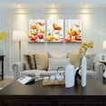 thumbnail image 2 of Bedroom Decoration kitchen Wall Artworks Canvas Wall Art for Living Room, 3 piece bathroom Wall decor Yellow flowers Watercolor painting posters Pictures office restaurant wall painting Home decor, 2 of 6