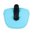 thumbnail image 2 of tredstone Silicone Pet Snack Bag Portable Washable Replacement Refillable Training Playing Feeding Pouch Pack with Back Clip Blue, 2 of 6