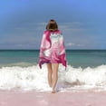 thumbnail image 6 of Pink Liquid Marble Printed Microfiber Sand Free Pool Towel Lightweight Oversized Quick Dry Absorbent Compact Travel Must Have for The Swimming Summer Cruise Ship Essenti, 6 of 8